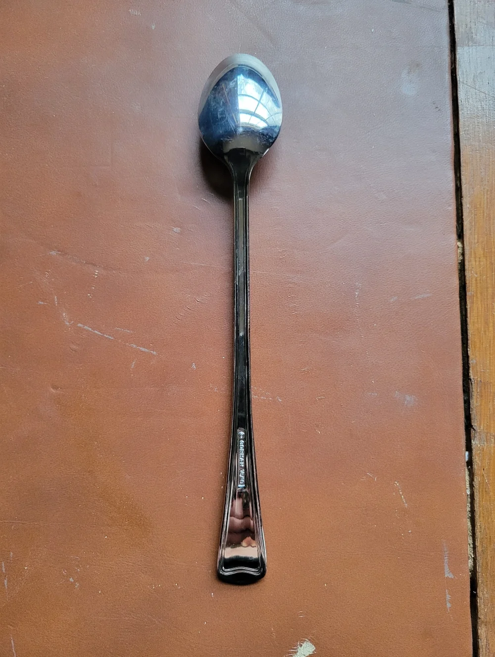 ICED TEA SPOON! Vintage GORHAM stainless: MONET pattern: 18/10 quality: LOVELY